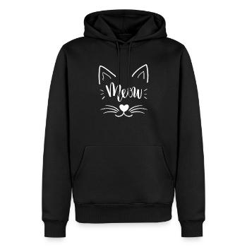 Süße Miauende Perser Katze Tierliebe Geschenk - Männer Premium Bio Hoodie - Schwarz - Vorne - Nico (187cm)