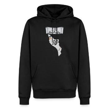 Die Insel der Piraten, Oléron - Männer Premium Bio Hoodie - Schwarz - Vorne - Nico (187cm)