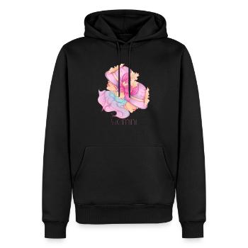 Gemini - Men’s Premium Organic Hoodie - black - Front - Nico (187cm)