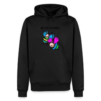Bienen - Männer Premium Bio Hoodie - Schwarz - Vorne - Nico (187cm)