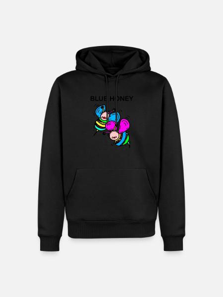 Bees - Men’s Premium Organic Hoodie - black
