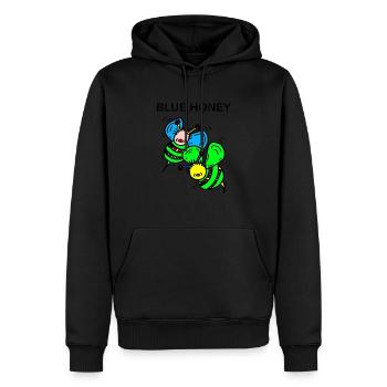 Bienen - Männer Premium Bio Hoodie - Schwarz - Vorne - Nico (187cm)