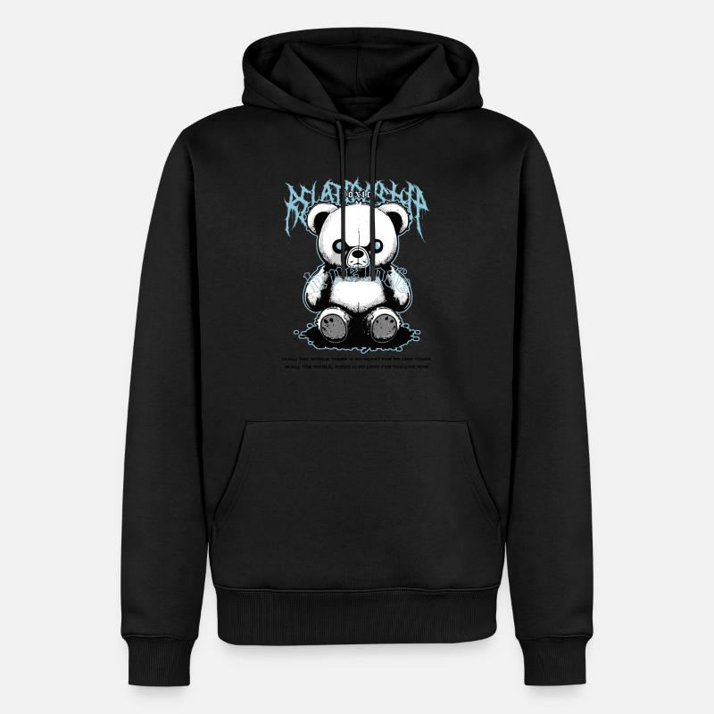 Toxic True Love b - Männer Premium Bio Hoodie - Schwarz