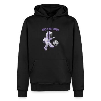 No Return - Men’s Premium Organic Hoodie - black - Front - Nico (187cm)