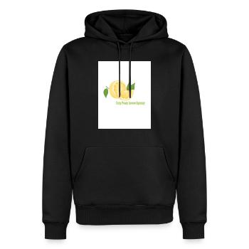 Lemon (Easy Peasy Lemon Squeezy) - Sweat à capuche Premium bio Homme - noir - Devant - Nico (187cm)