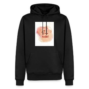 I´m so beautiful - Männer Premium Bio Hoodie - Schwarz - Vorne - Nico (187cm)
