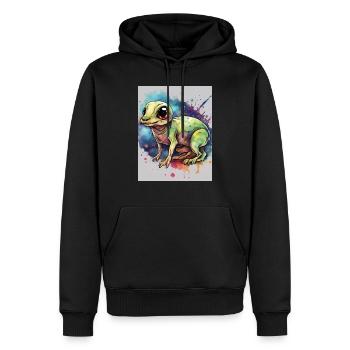 Mein Außerirdisches Haustier - Alien-T-Shirt - Männer Premium Bio Hoodie - Schwarz - Vorne - Nico (187cm)
