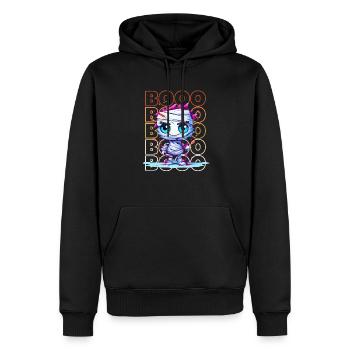 Chibi Wrap & Booo! Maman mignonne Tee ! - Sweat à capuche Premium bio Homme - noir - Devant - Nico (187cm)
