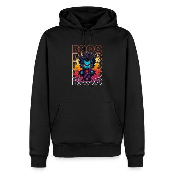 Chibi Fang & Booo! Niedliches Vampir-T-Shirt! - Männer Premium Bio Hoodie - Schwarz - Vorne - Nico (187cm)