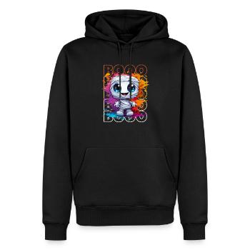 Chibi Unravel & Booo! Playful Pharaoh Tee! - Men’s Premium Organic Hoodie - black - Front - Nico (187cm)