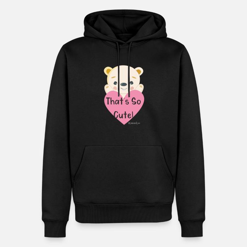 C’est trop mignon ! - Sweat à capuche Premium bio Homme - noir