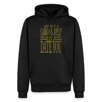 funny sayings astronomy tshirt geek quote art - Männer Premium Bio Hoodie - Schwarz - Vorne - Nico (187cm)