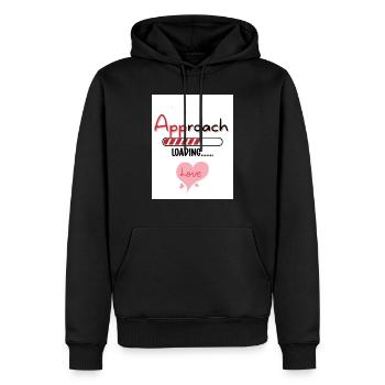 APProach Amour. APP cafard. - Sweat à capuche Premium bio Homme - noir - Devant - Nico (187cm)