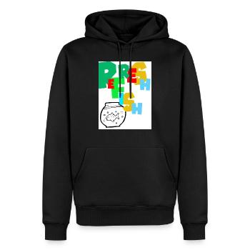 Rafraîchir le poisson. Rafraîchir le poisson. - Sweat à capuche Premium bio Homme - noir - Devant - Nico (187cm)