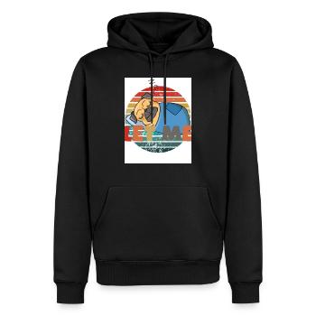 Permet-moi de. Dormir. - Sweat à capuche Premium bio Homme - noir - Devant - Nico (187cm)