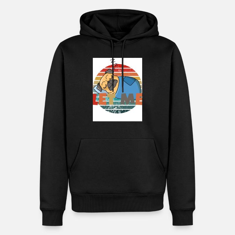Permet-moi de. Dormir. - Sweat à capuche Premium bio Homme - noir