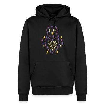 Bébé chouette d'amour. - Sweat à capuche Premium bio Homme - noir - Devant - Nico (187cm)