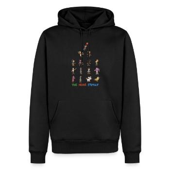 All in one with outline - Men’s Premium Organic Hoodie - black - Front - Nico (187cm)