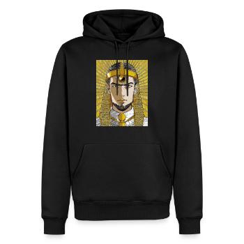 Pharaon égyptien - Sweat à capuche Premium bio Homme - noir - Devant - Nico (187cm)