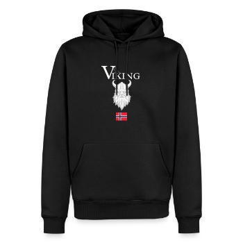 Viking Wikinger T-Shirt Norwegen - Männer Premium Bio Hoodie - Schwarz - Vorne - Nico (187cm)