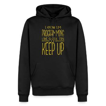 cool birthday geek birthday present idea awesome - Men’s Premium Organic Hoodie - black - Front - Nico (187cm)