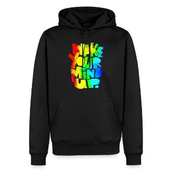 Vacation Late Summer Summer Vacation Holiday Sea Quote - Men’s Premium Organic Hoodie - black - Front - Nico (187cm)