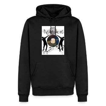 Liebe Zur Musik - Männer Premium Bio Hoodie - Schwarz - Vorne - Nico (187cm)