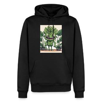 Monastera Monster T-Shirt - Männer Premium Bio Hoodie - Schwarz - Vorne - Nico (187cm)