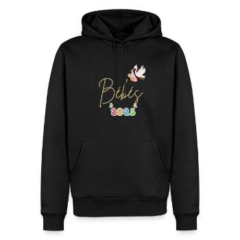 bébés - Sweat à capuche Premium bio Homme - noir - Devant - Nico (187cm)