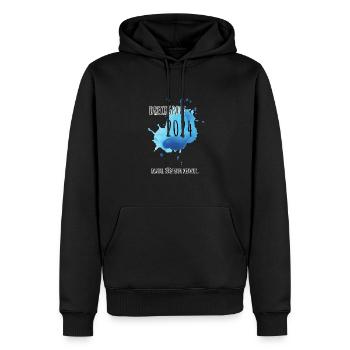Dreckspatz 2024 - Sauber können Andere. - Männer Premium Bio Hoodie - Schwarz - Vorne - Nico (187cm)