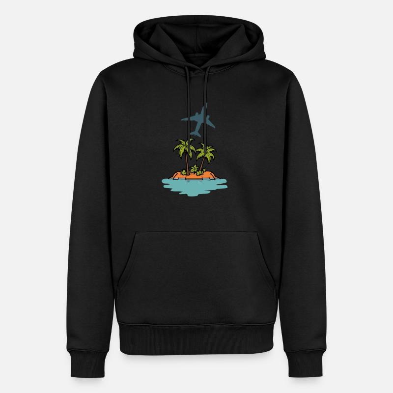 Voyage - Sweat à capuche Premium bio Homme - noir