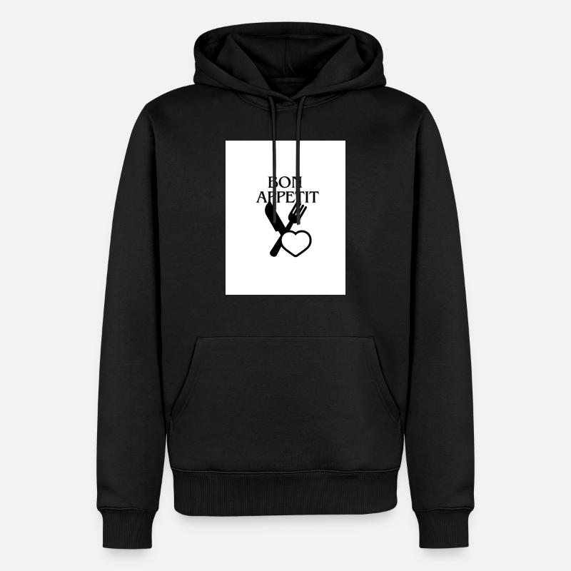 Guten Appetit - Männer Premium Bio Hoodie - Schwarz
