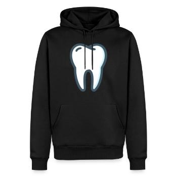 Zahn - Männer Premium Bio Hoodie - Schwarz - Vorne - Nico (187cm)