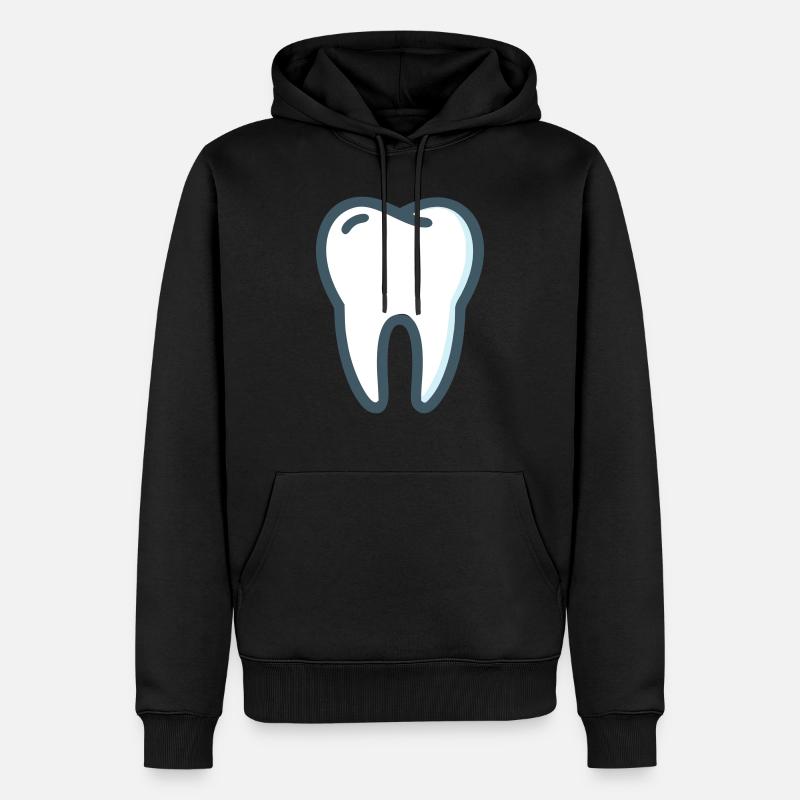 Zahn - Männer Premium Bio Hoodie - Schwarz