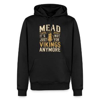 La passion de l’hydromel – Un plaisir intemporel - Sweat à capuche Premium bio Homme - noir - Devant - Nico (187cm)