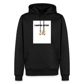 I love Camping - Männer Premium Bio Hoodie - Schwarz - Vorne - Nico (187cm)