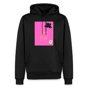 CIAO BEATE - Sweat à capuche Premium bio Homme - noir - Devant - Nico (187cm)