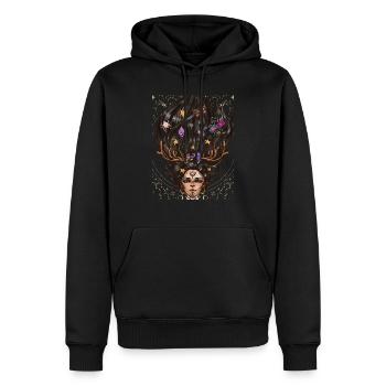 Hexen-T-Shirt - Männer Premium Bio Hoodie - Schwarz - Vorne - Nico (187cm)