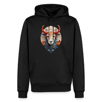Sternzeichen Stier - Männer Premium Bio Hoodie - Schwarz - Vorne - Nico (187cm)