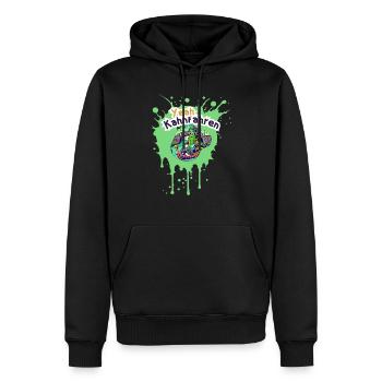 Spreewald - Sweat à capuche Premium bio Homme - noir - Devant - Nico (187cm)