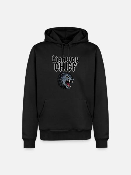 Highway Chief - Männer Premium Bio Hoodie - Schwarz