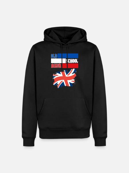 OLD SCHOOL BIKER UK - Men’s Premium Organic Hoodie - black