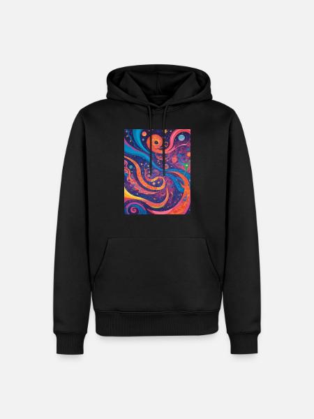Cosmic abstraction - Men’s Premium Organic Hoodie - black