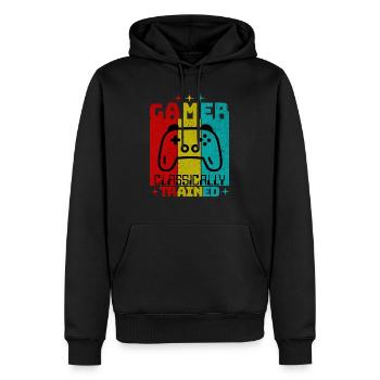 25 Years of Being A Gamer - Männer Premium Bio Hoodie - Schwarz - Vorne - Nico (187cm)