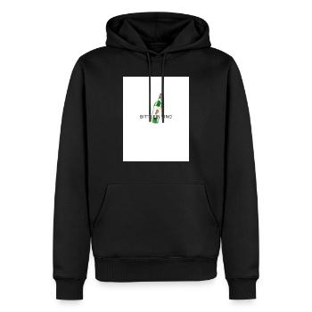 S’il vous plaît un Vino 20250402 142552 0000 - Sweat à capuche Premium bio Homme - noir - Devant - Nico (187cm)