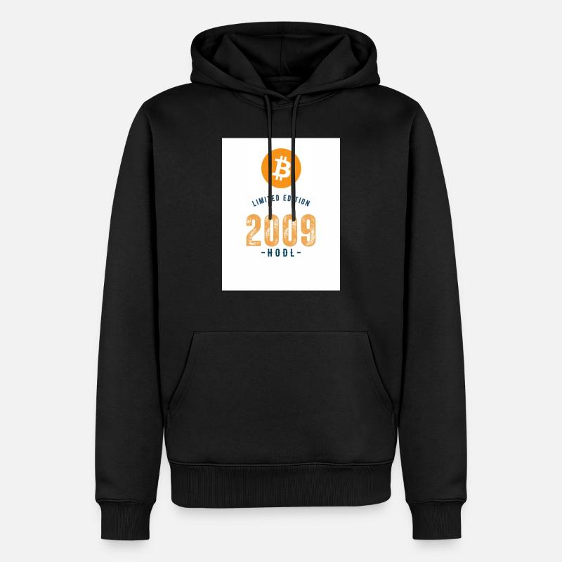2009 Bitcoin fixes this - Männer Premium Bio Hoodie - Schwarz