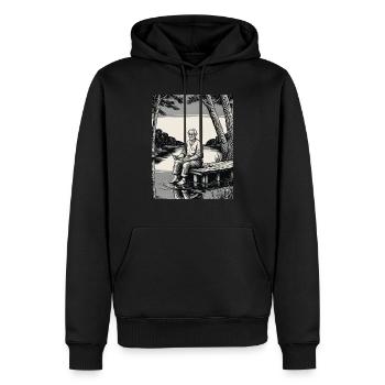 Tattoo Kunst Künstler Geschenk - Männer Premium Bio Hoodie - Schwarz - Vorne - Nico (187cm)