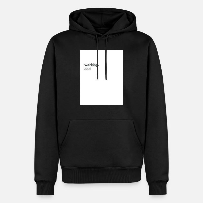 Working.dad - Männer Premium Bio Hoodie - Schwarz