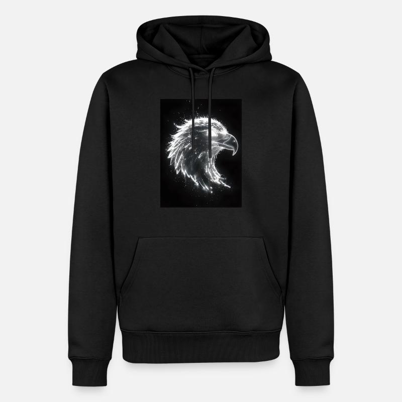 Eagle Silhouette Light Gift - Sweat à capuche Premium bio Homme - noir