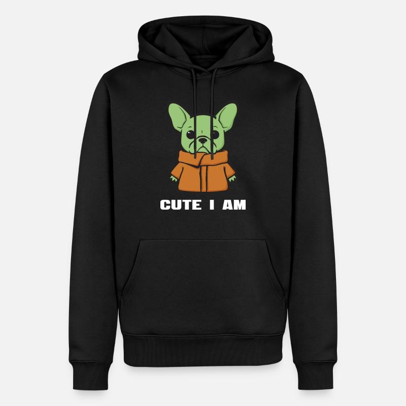 Bouledogue français Frenchie Bully - Sweat à capuche Premium bio Homme - noir